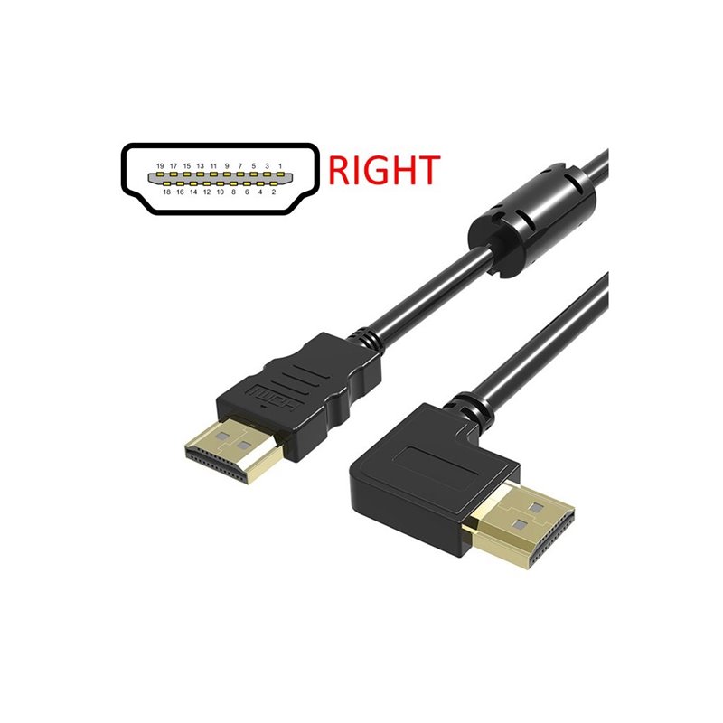 POWERTECH HDMI (M 19PIN 1.4V 1.5M) 90’ right