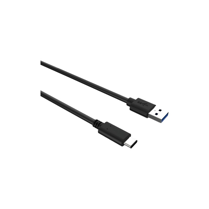 Powertech Regular USB 3.0 Cable USB-C male - USB-A male Μαύρο 1m