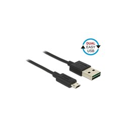 POWERTECH καλώδιο USB 2.0 σε USB Micro, Easy USB, 3m, Black 