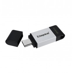 KINGSTON USB Stick Data Traveler DT80/64GB, USB 3.2 Type-C, Silver/Black`